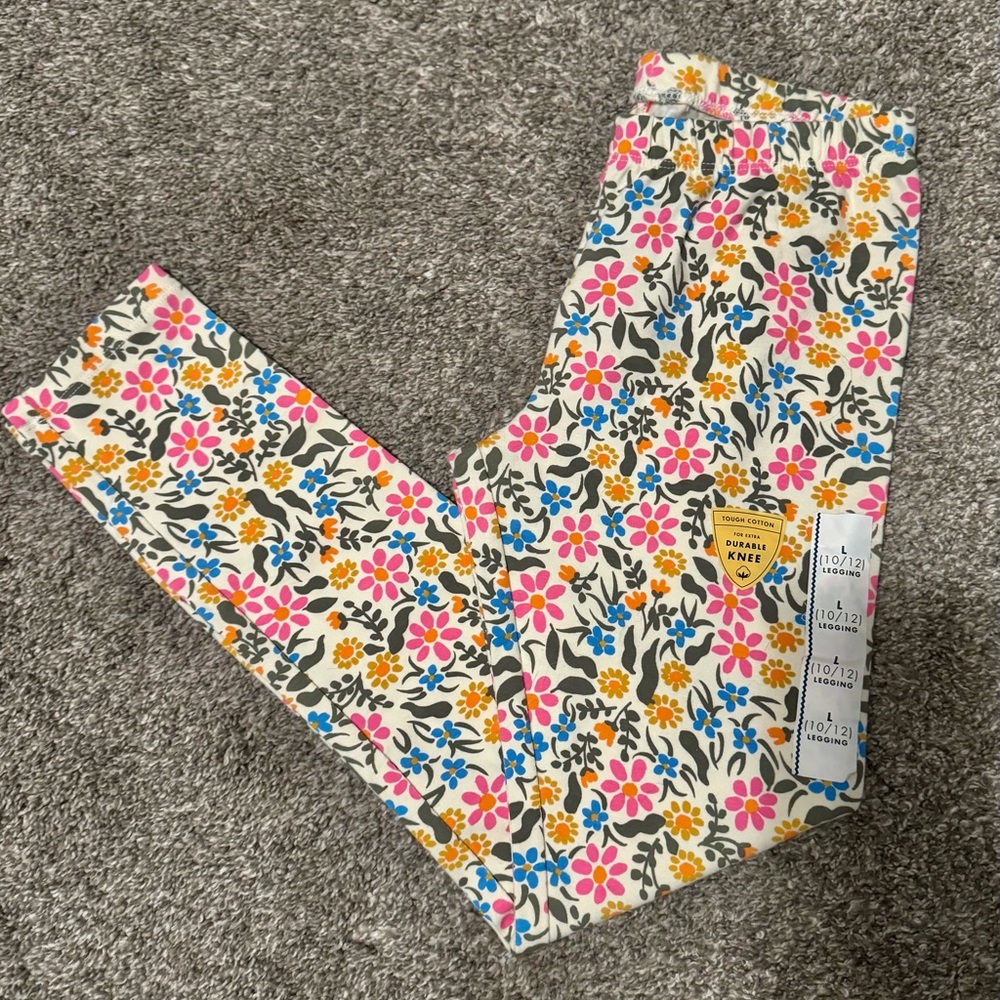 Cat & Jack Multicolor Floral Leggings